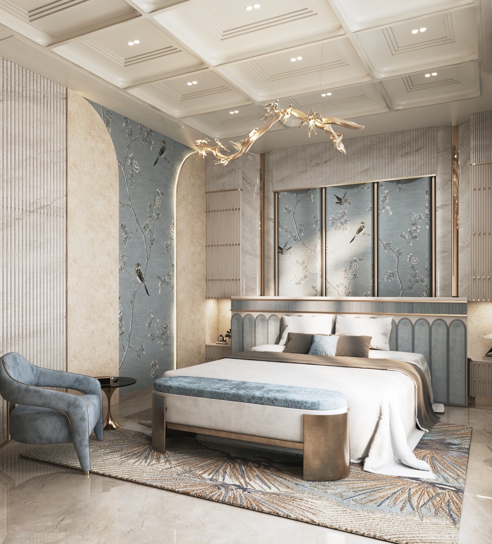 Guest Suite — The Blue Room, Anusha Shetty Designs